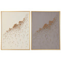 Lienzo decorativo 3D de poliestireno beige y gris, 90 x 120 cm