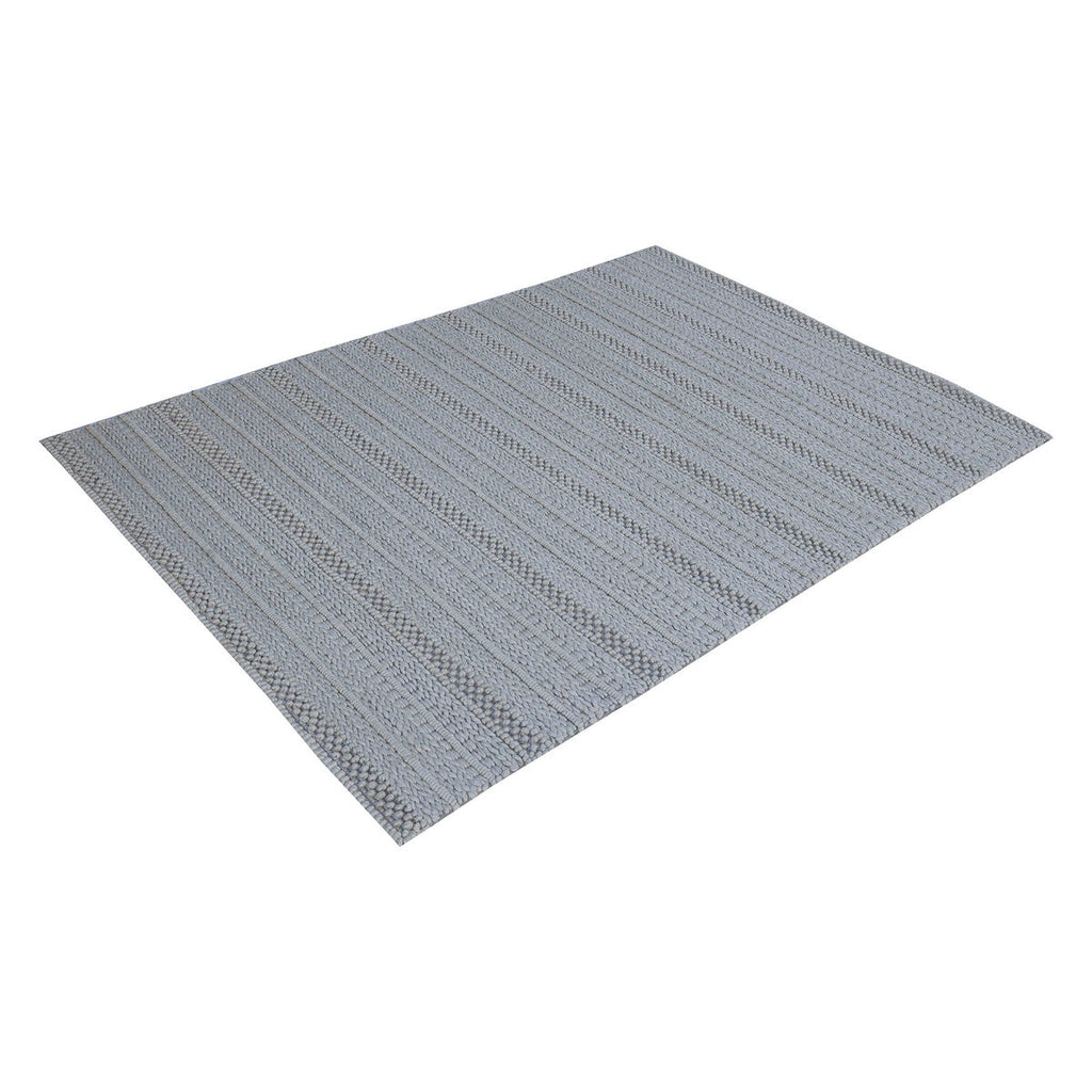 Alfombra boho gris antideslizante, 140 x 200 cm