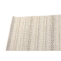 Alfombra boho antideslizante de viscosa y lana, 160 x 230 cm
