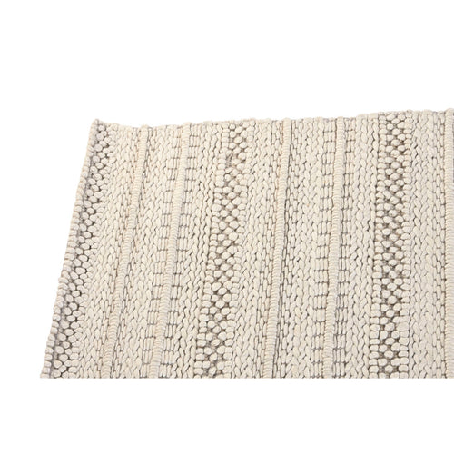 Alfombra boho antideslizante de viscosa y lana, 160 x 230 cm