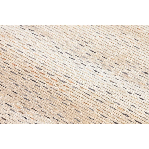 Alfombra antideslizante beige de viscosa y lana, 160 x 230 cm — imagen 2