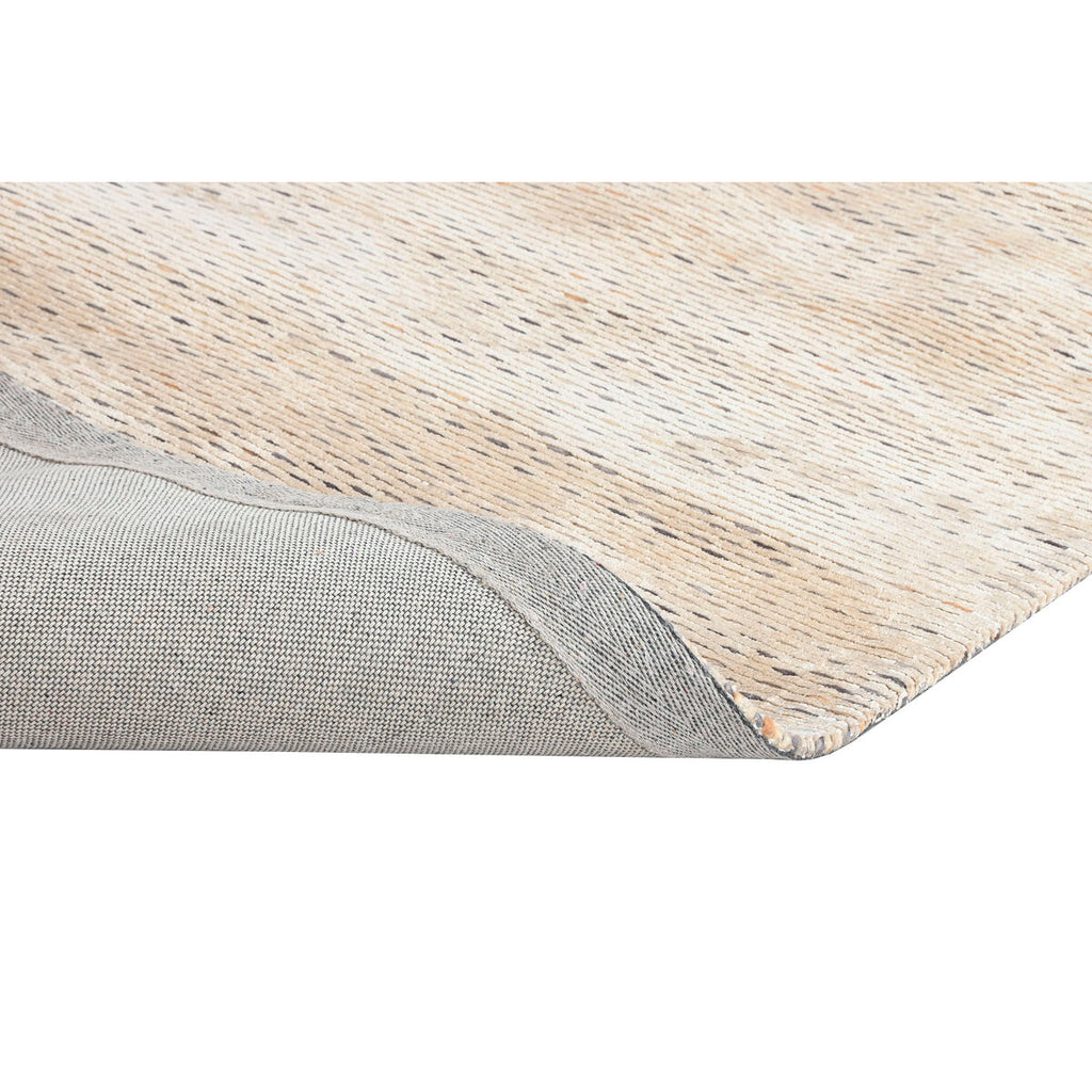 Alfombra antideslizante beige de viscosa y lana, 160 x 230 cm — imagen 3