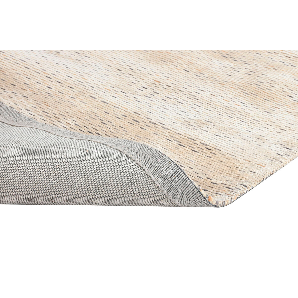 Alfombra antideslizante beige de viscosa y lana, 160 x 230 cm — imagen 3