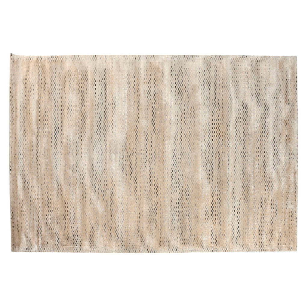 Alfombra antideslizante beige de viscosa y lana, 160 x 230 cm — imagen 4