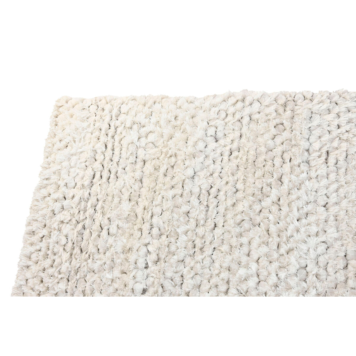 Alfombra blanca antideslizante de poliéster, 160 x 230 cm