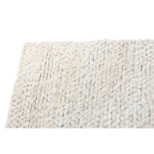 Alfombra blanca antideslizante de poliéster, 160 x 230 cm