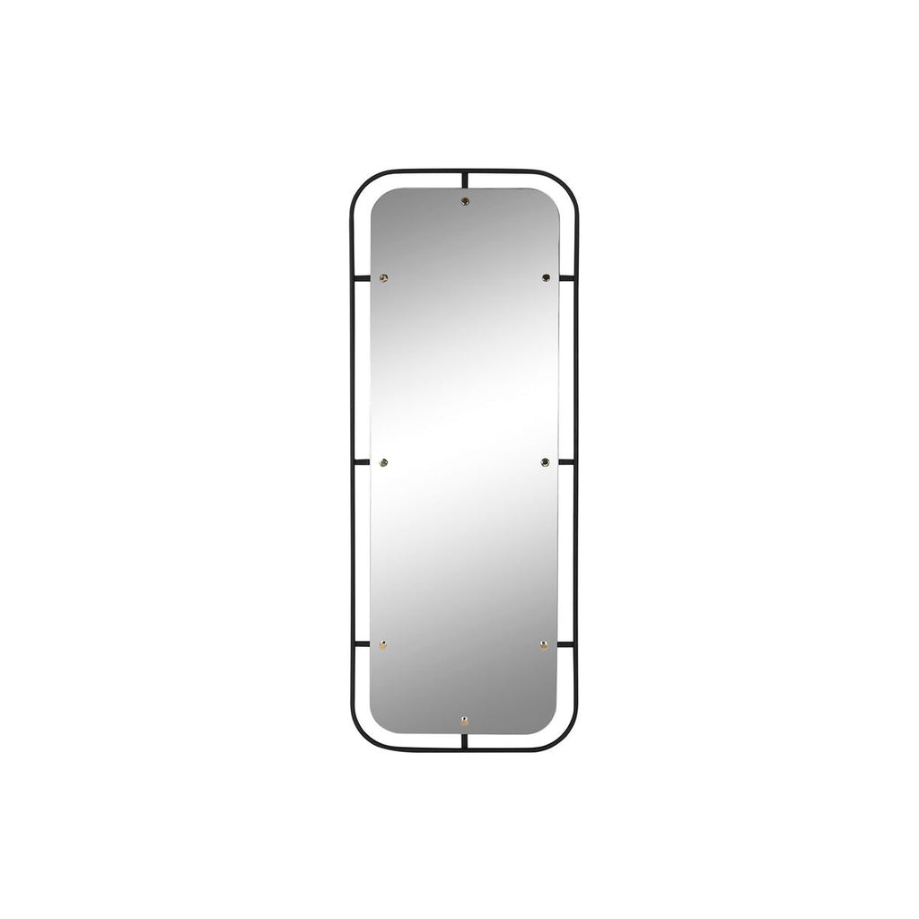 Espejo de pared de cristal y hierro, negro y dorado — imagen 4