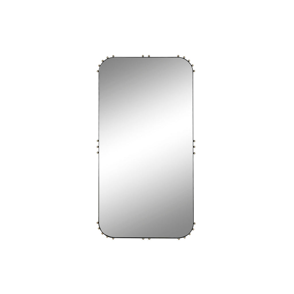 Espejo de pared de cristal y hierro, negro y dorado, diseño moderno — imagen 4