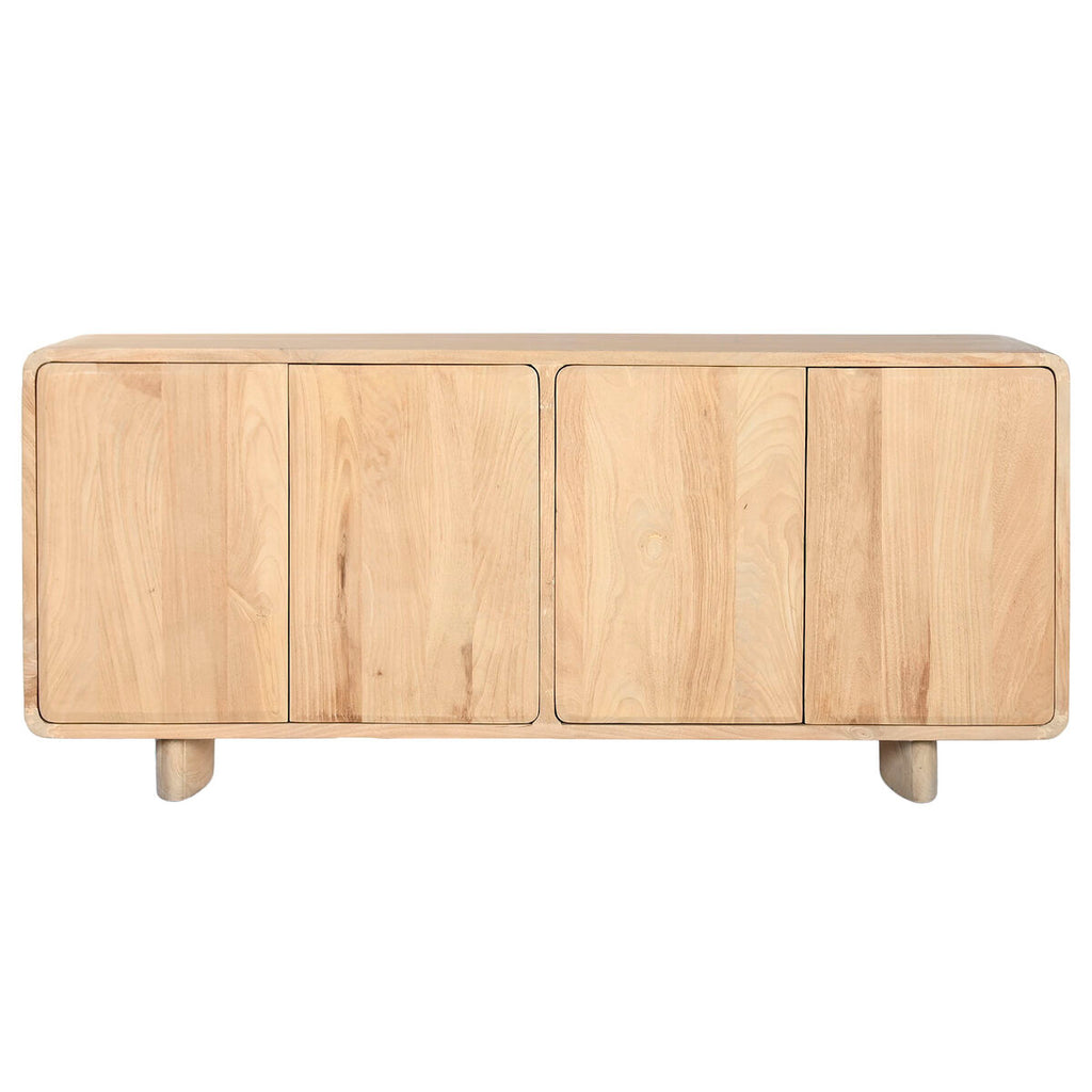 Aparador de roble marrón, diseño natural, 180 x 40 x 80 cm