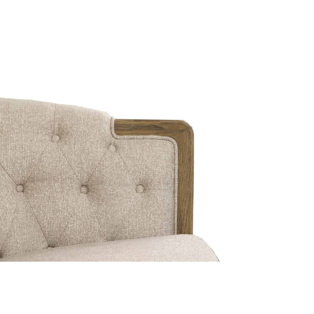Sofá urbano beige de fresno, 3 plazas, 207 x 84 x 76 cm — imagen 6