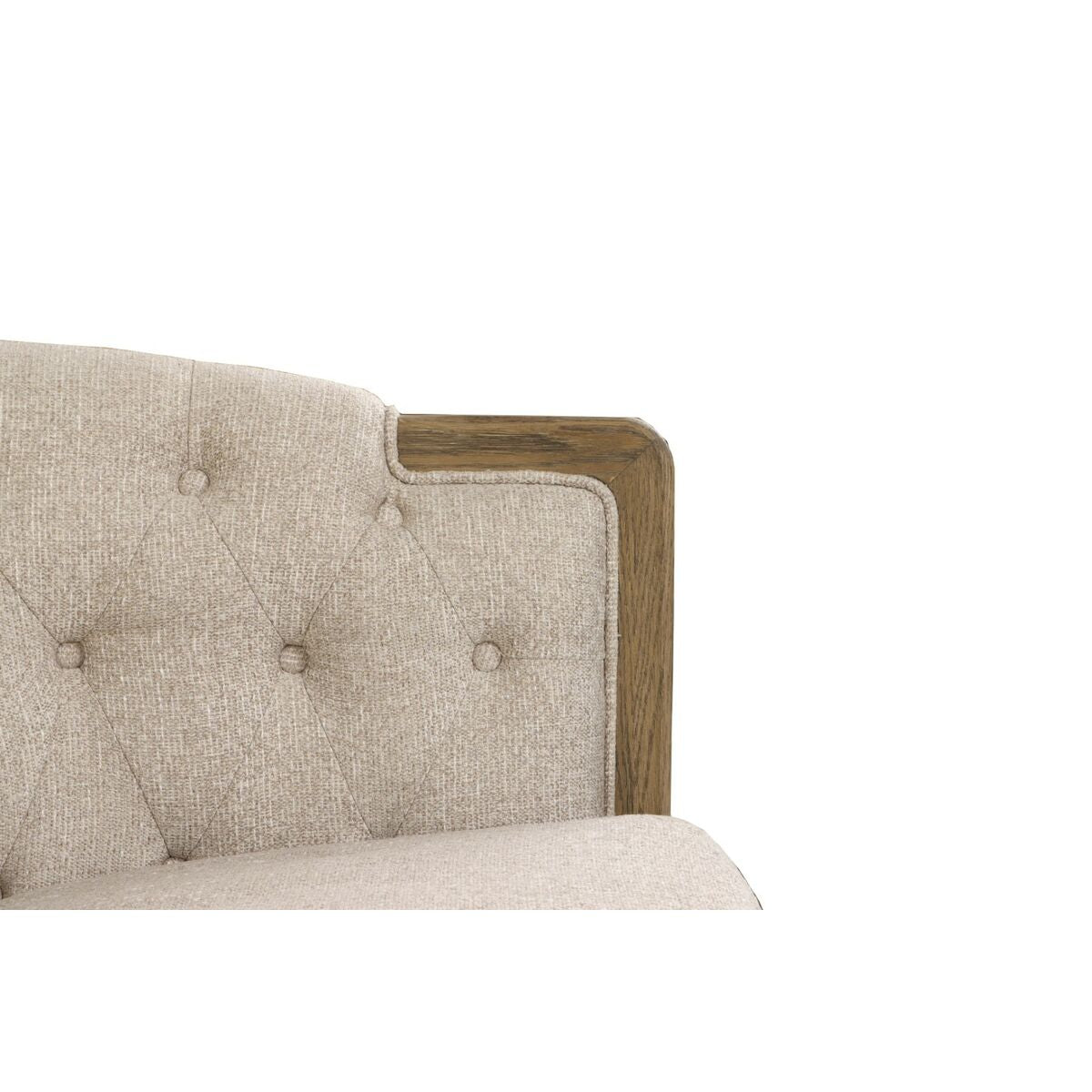 Sofá urbano beige de fresno, 3 plazas, 207 x 84 x 76 cm — imagen 6