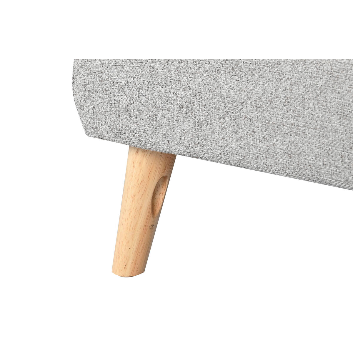 Sofá chaise longue tapizado en poliéster, diseño Scandi, 226 cm — imagen 7