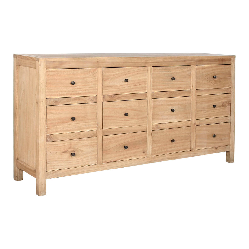 Cajonera marrón de madera de mindi, 170 x 40 x 88 cm