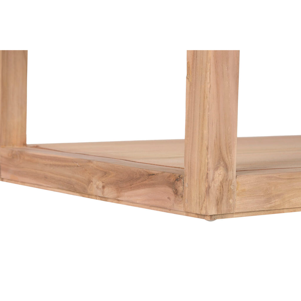 Mesa de centro de mármol y madera reciclada, marrón, 120 x 60 x 40 cm — imagen 8