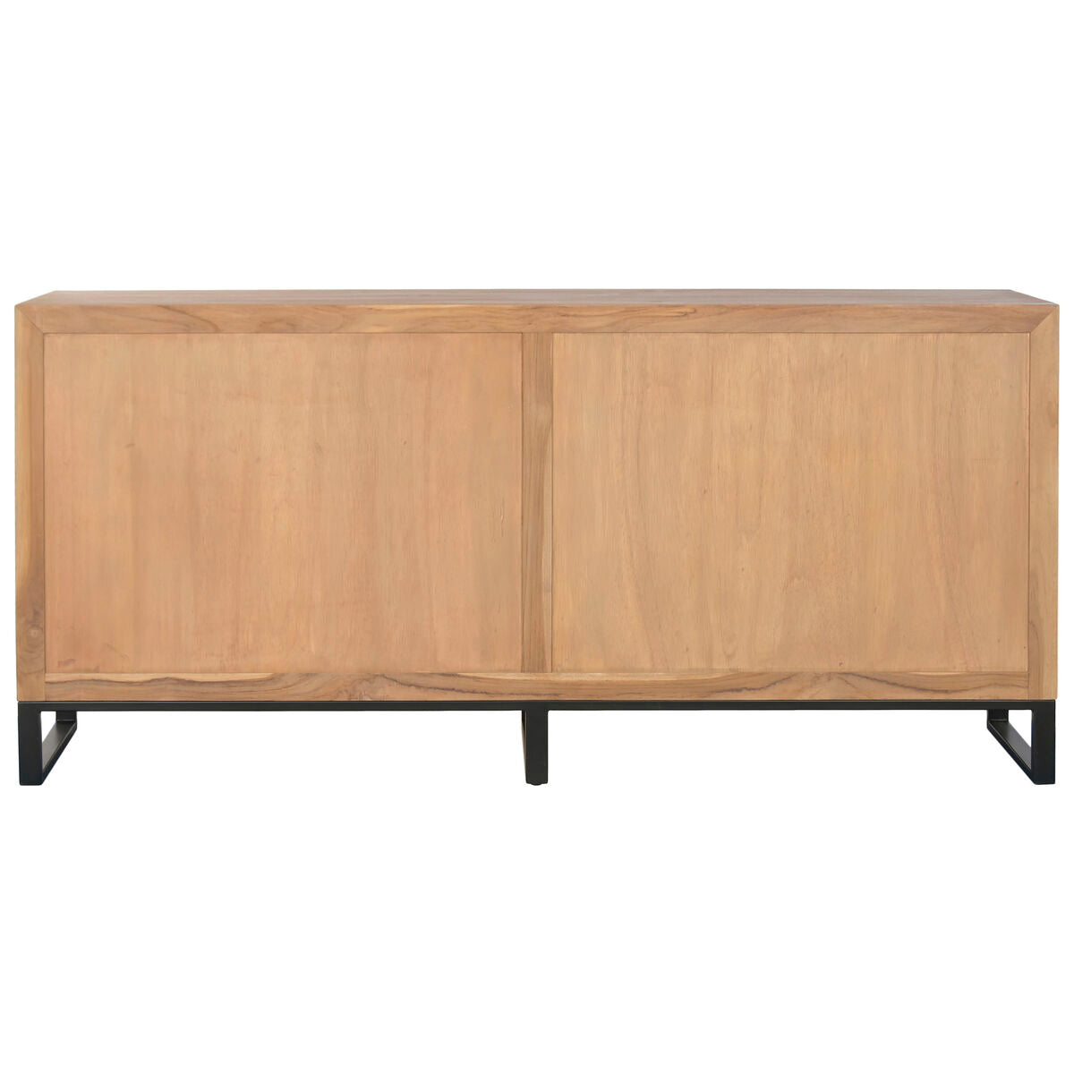 Aparador de teca y madera MDF, estilo tropical, 180 x 40 x 85 cm — imagen 9
