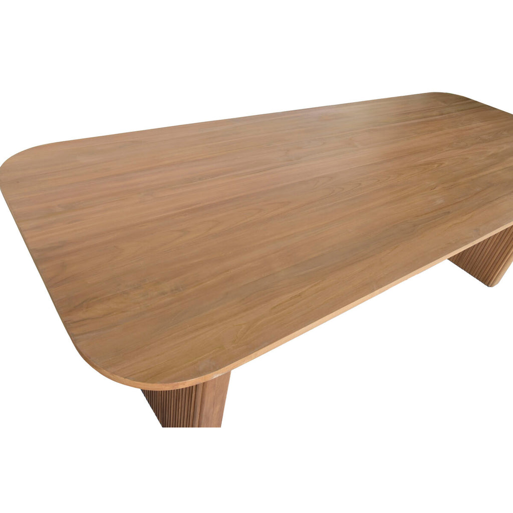 Mesa de comedor de teca de diseño natural, 250 cm — imagen 4