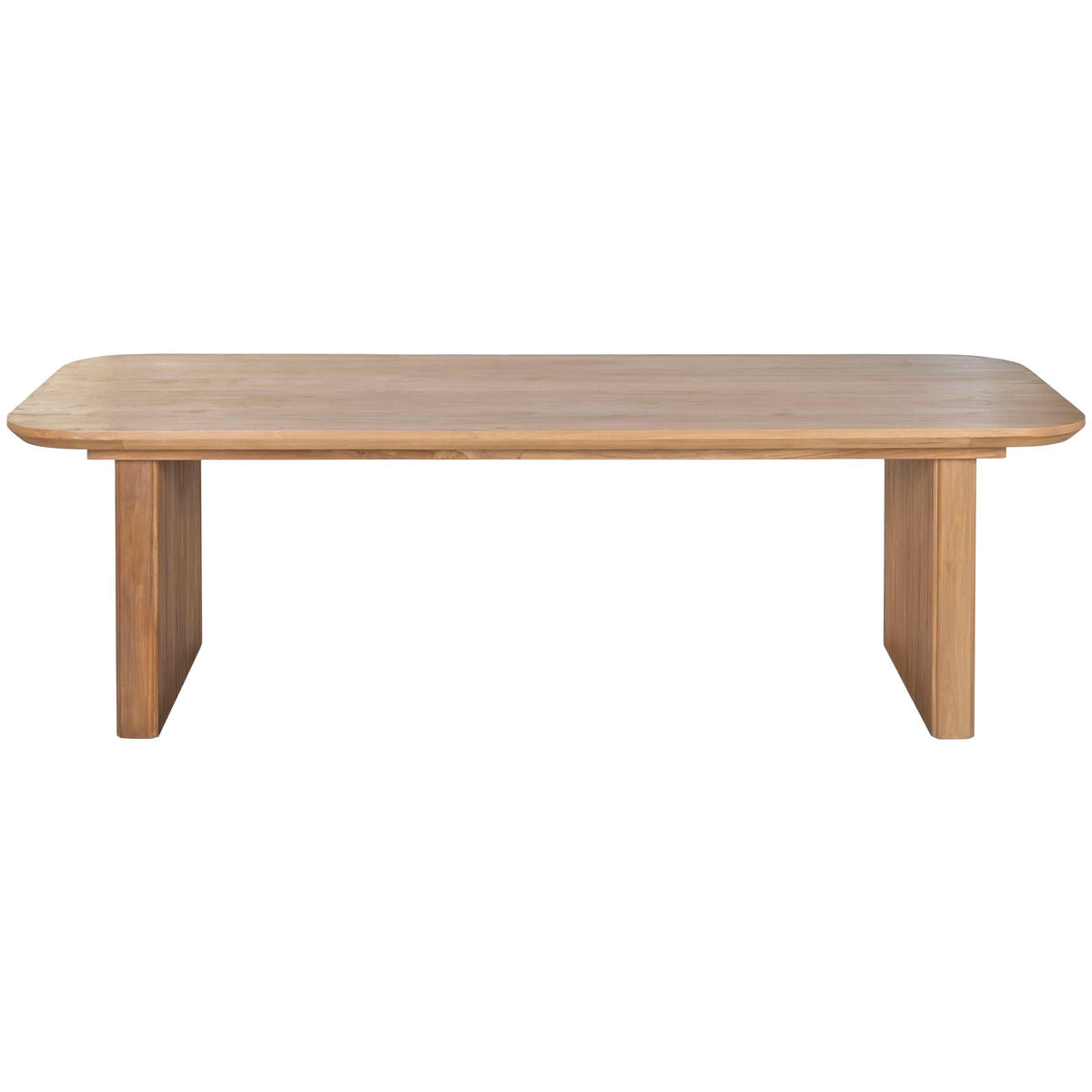 Mesa de comedor de teca de diseño natural, 250 cm — imagen 9