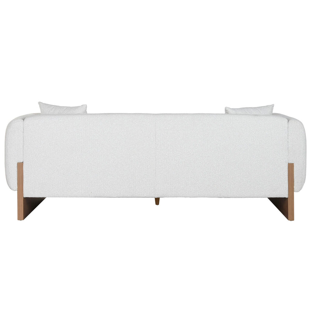 Sofá tapizado en poliéster, marrón y gris, estilo Scandi — imagen 2