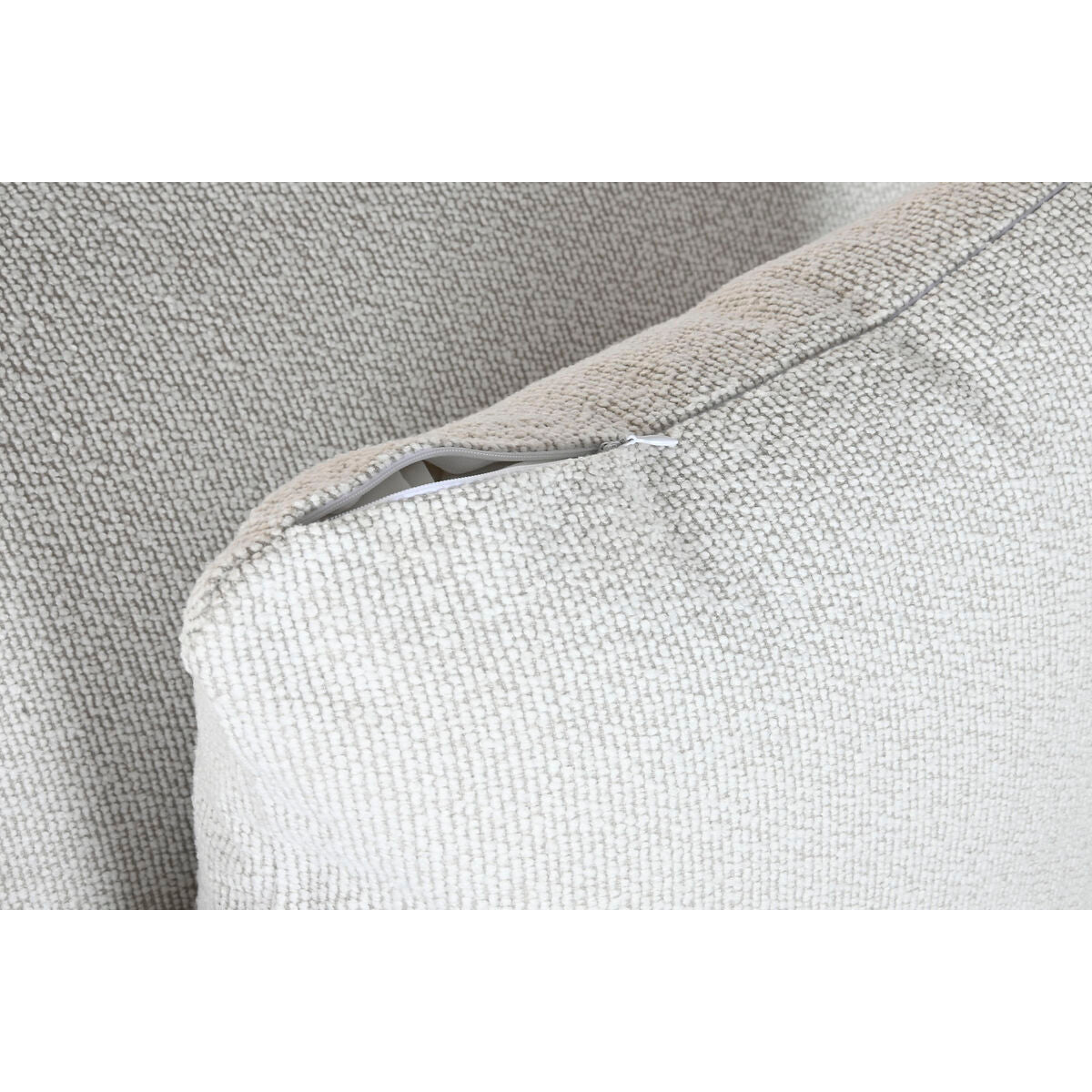 Sofá tapizado en poliéster, marrón y gris, estilo Scandi — imagen 8