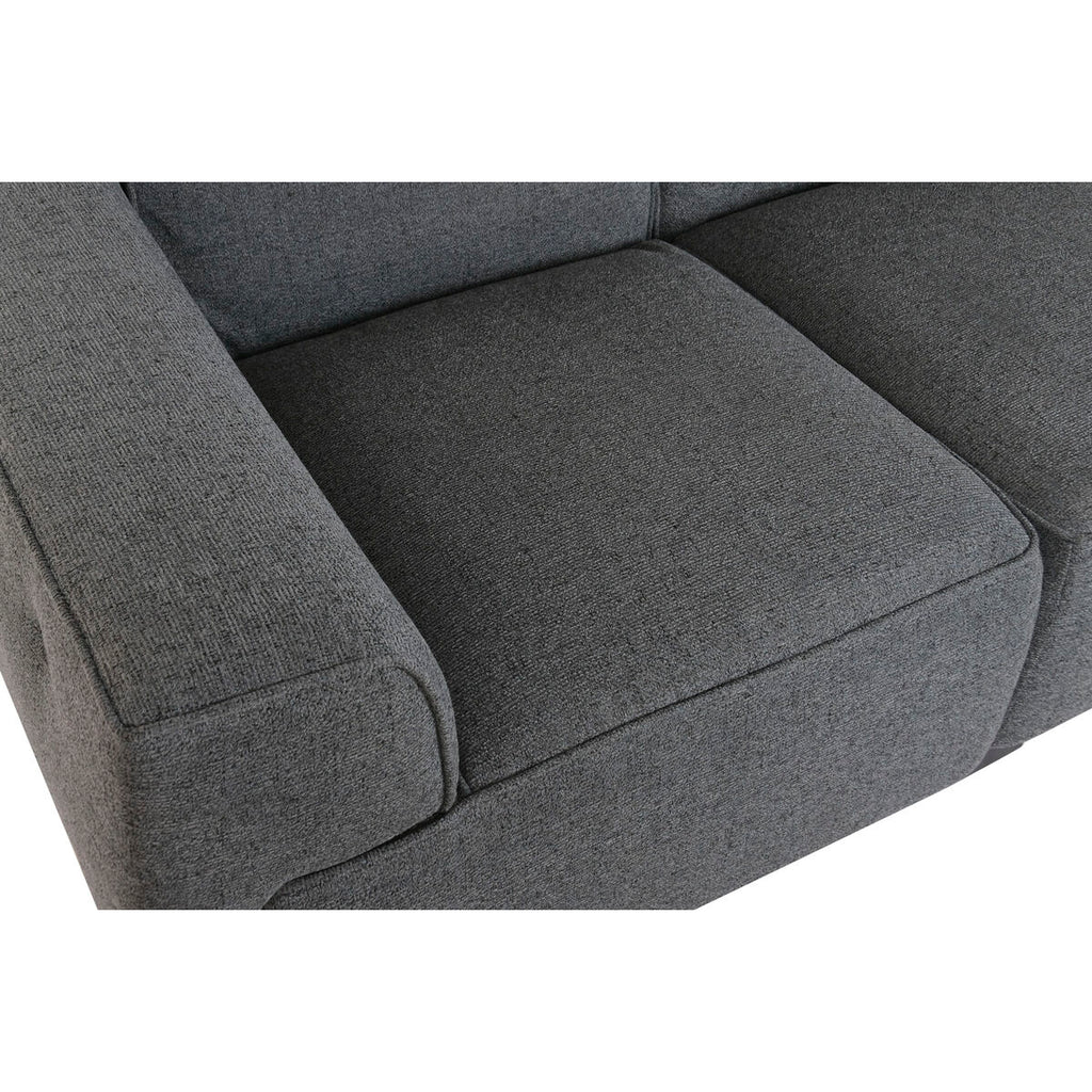 Sofá modular tapizado en poliéster gris oscuro — imagen 18