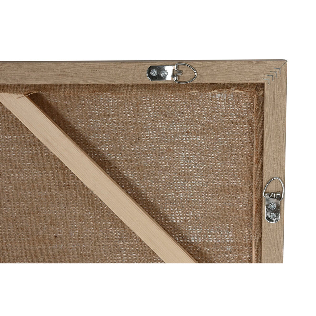 Cuadro 3D de yute y poliestireno, blanco y beige, 90 x 120 cm — imagen 4