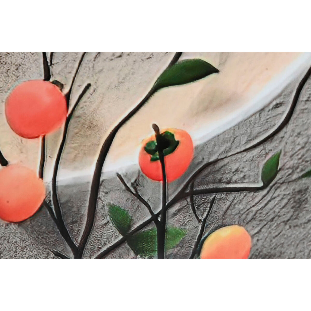 Cuadro oriental jarrón marrón y naranja (2 unidades) — imagen 3