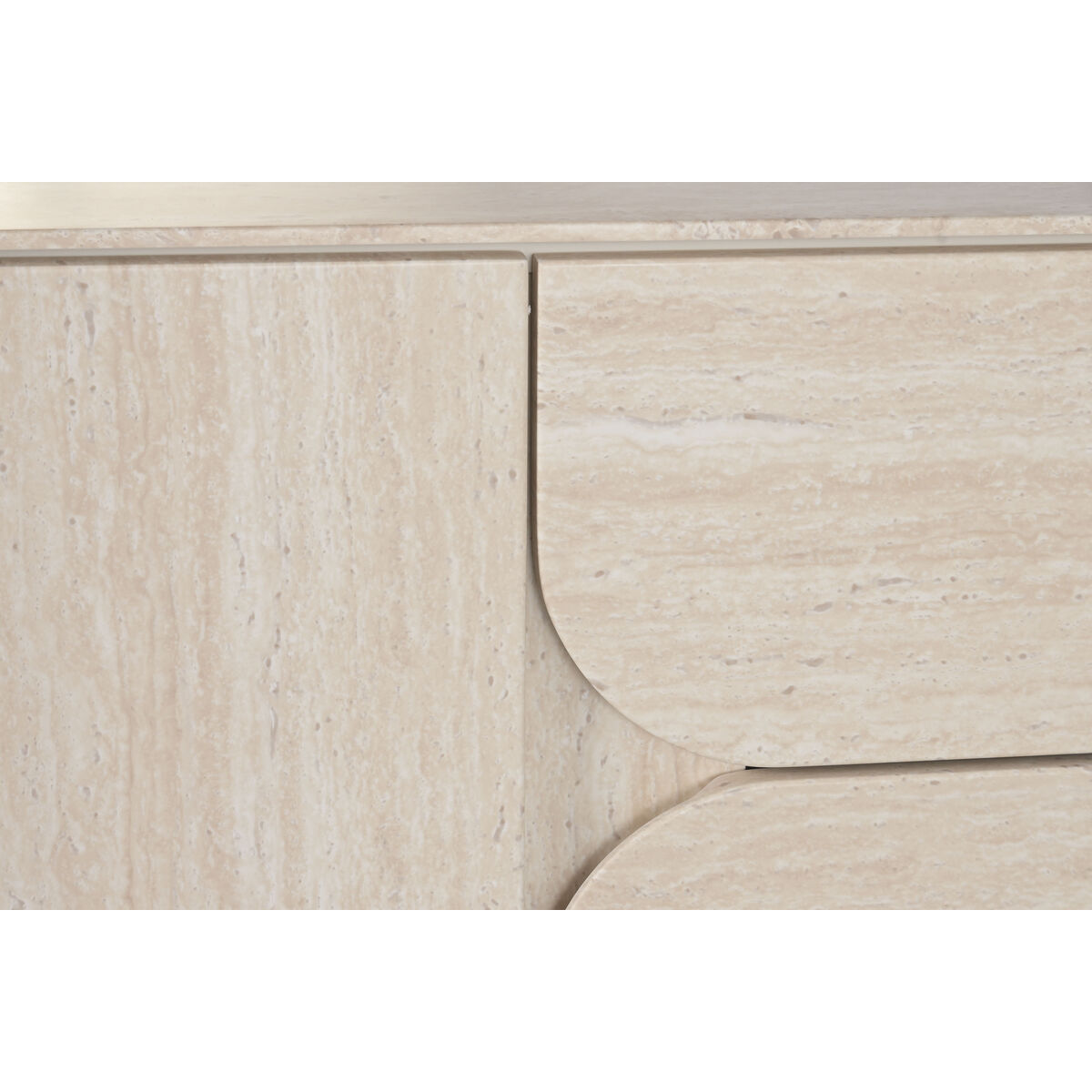 Aparador de madera beige, 2 puertas y 2 cajones, 162,6 cm — imagen 11