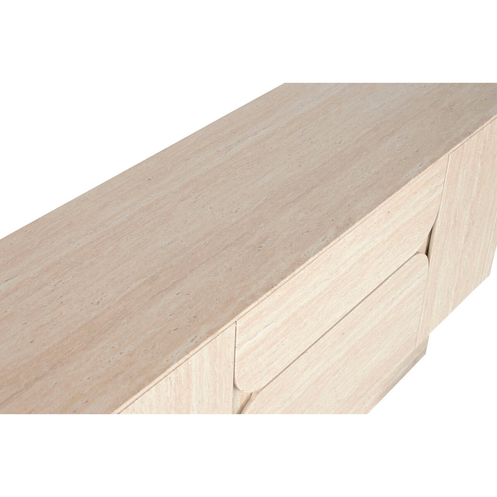 Aparador de madera beige, 2 puertas y 2 cajones, 162,6 cm — imagen 7