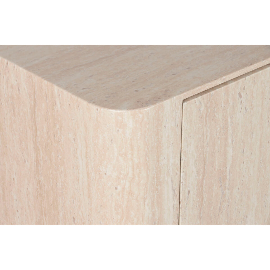 Aparador de madera beige, 2 puertas y 2 cajones, 162,6 cm — imagen 8