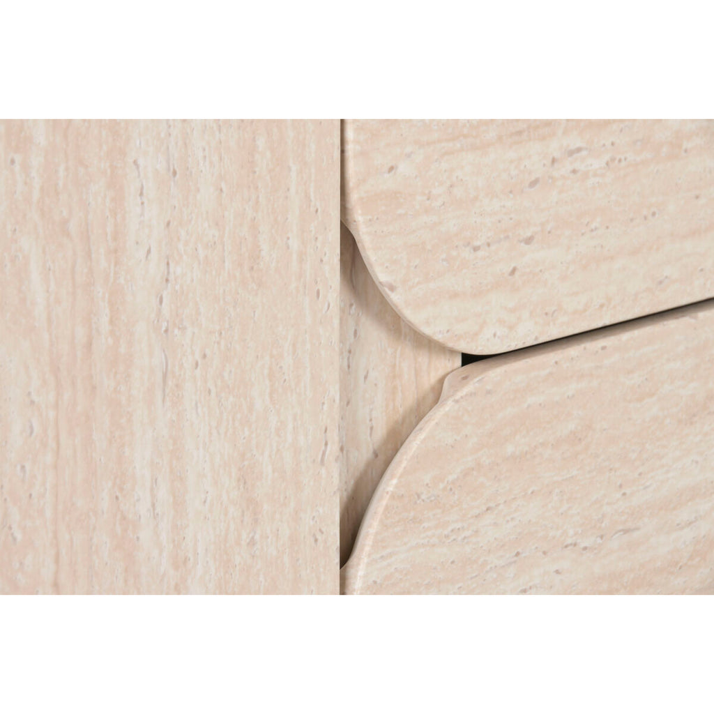 Aparador de madera beige, 2 puertas y 2 cajones, 162,6 cm — imagen 9