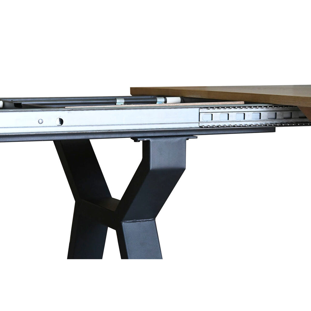 Mesa de comedor extensible de metal y madera MDF, 200 cm — imagen 9