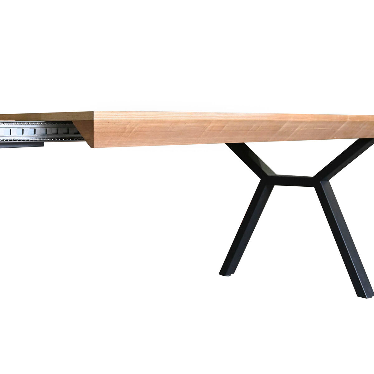 Mesa de comedor extensible de metal y madera MDF, 200 cm — imagen 11