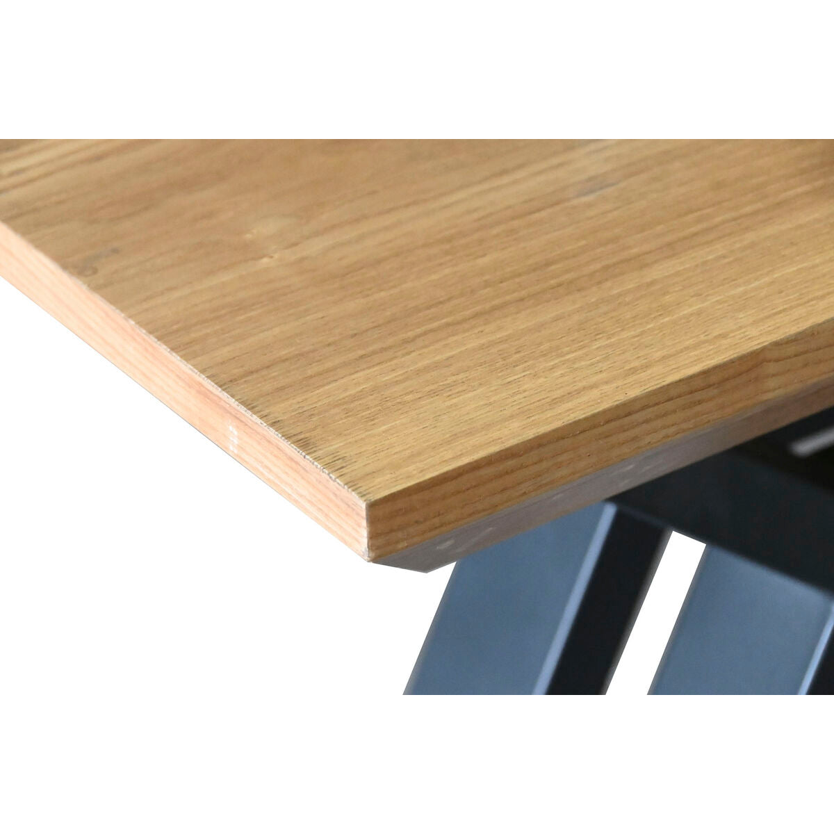 Mesa de comedor extensible de metal y madera MDF, 200 cm — imagen 2
