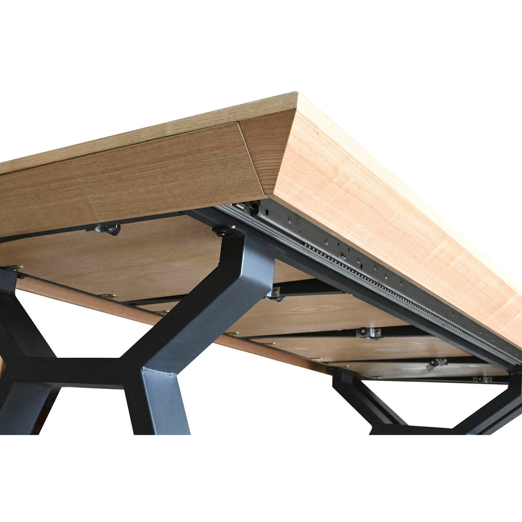 Mesa de comedor extensible de metal y madera MDF, 200 cm — imagen 5