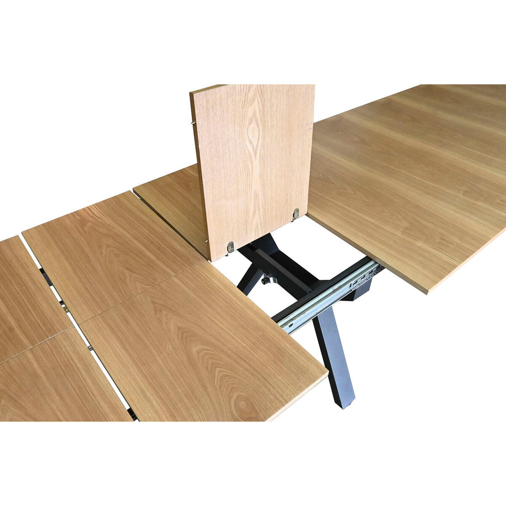 Mesa de comedor extensible de metal y madera MDF, 200 cm — imagen 7