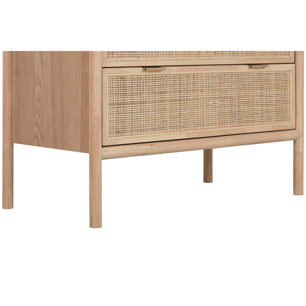 Cajonera de madera de abeto, diseño tropical, 79 cm — imagen 5
