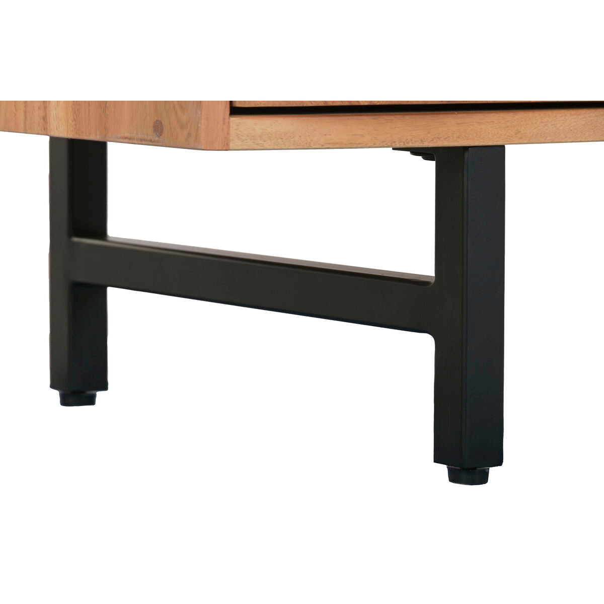 Cajonera moderna de metal y acacia, 150 x 40 x 76 cm — imagen 6