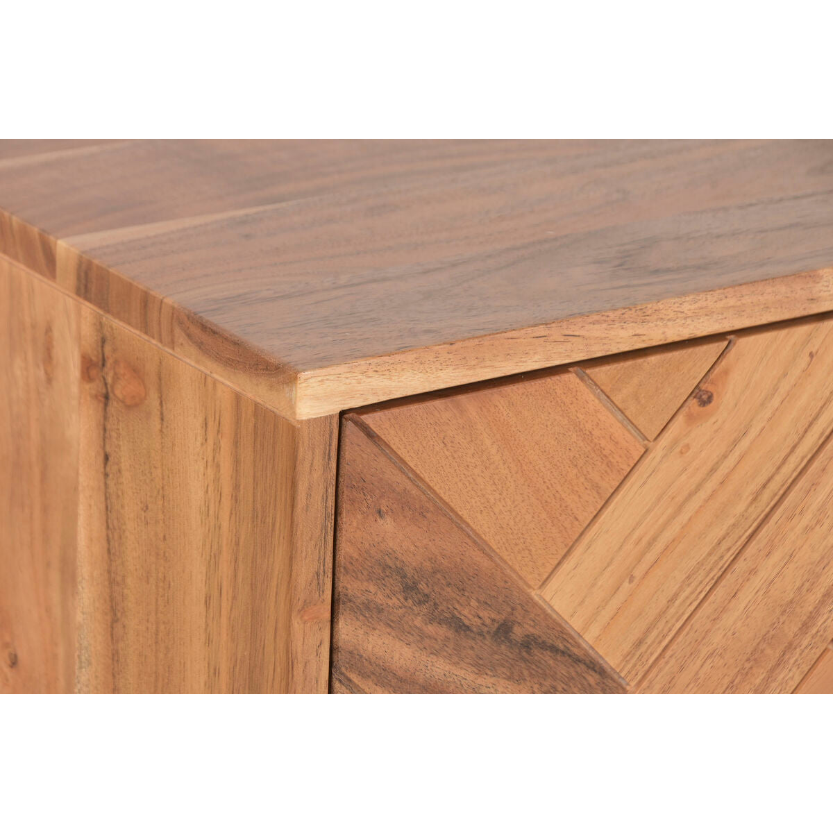 Cajonera moderna de metal y acacia, 150 x 40 x 76 cm — imagen 10