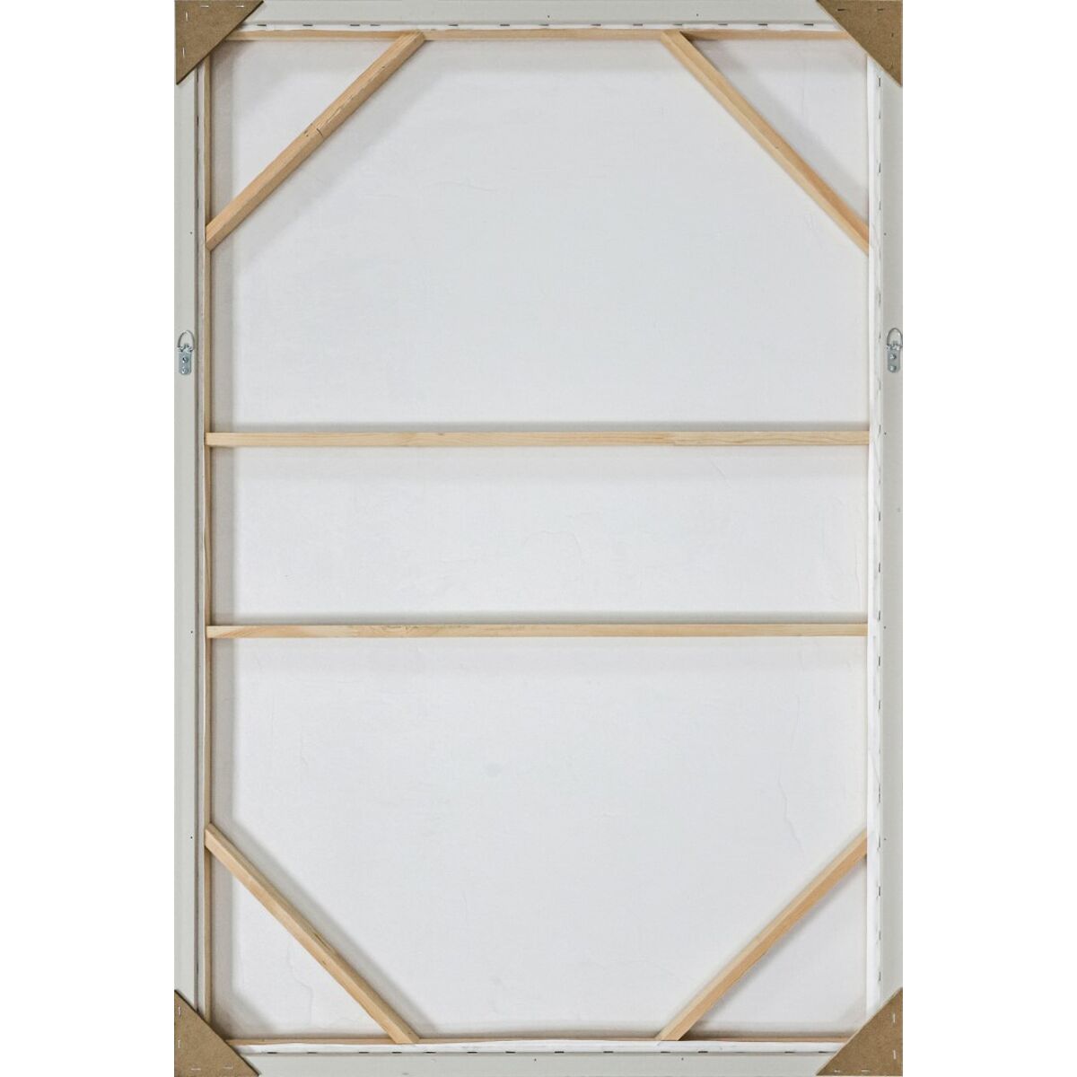 Cuadro 3D urbano blanco y beige de poliestireno, 83 x 4 x 123 cm — imagen 4
