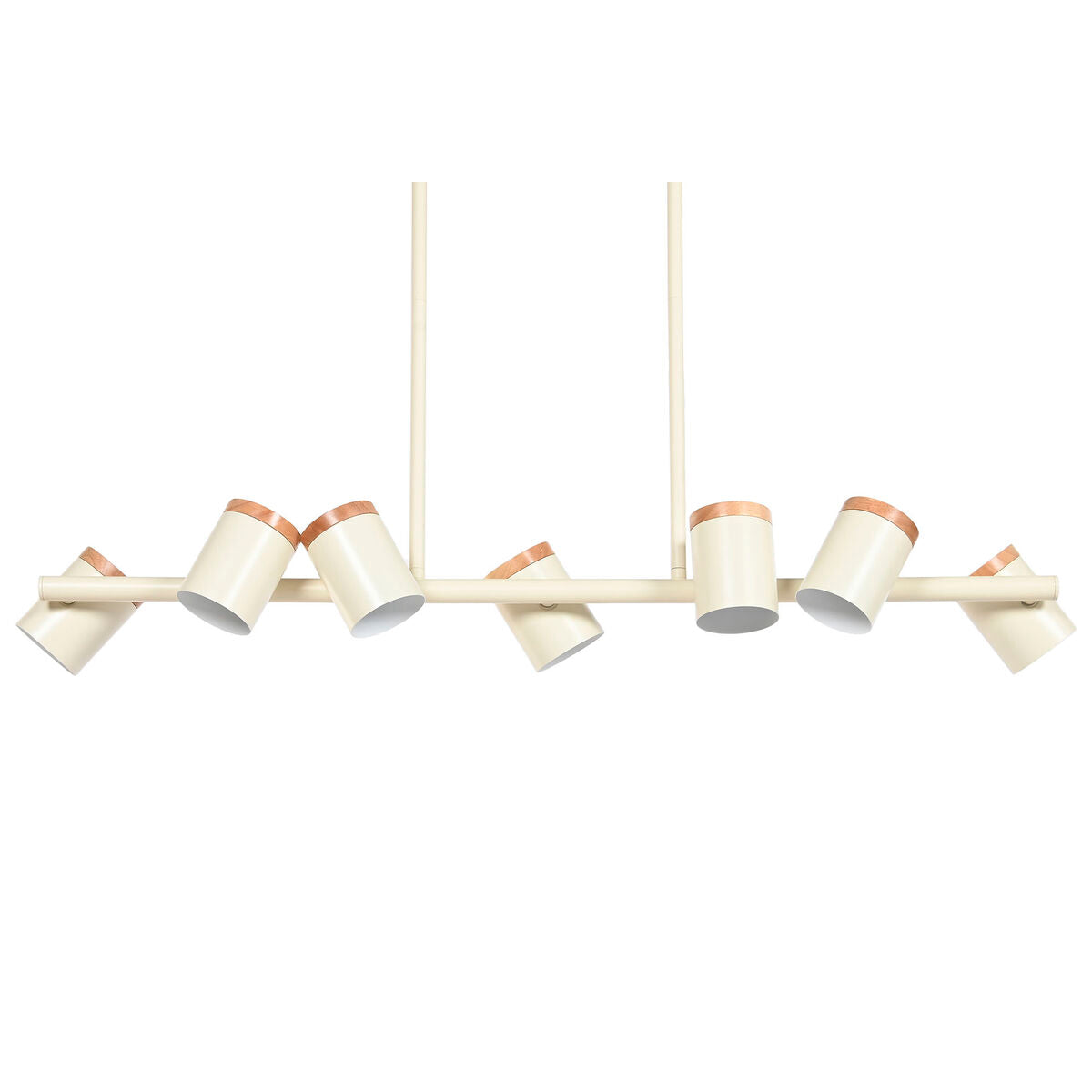 Foco de techo urbano blanco de madera y metal, 104 x 18 x 164 cm — imagen 3