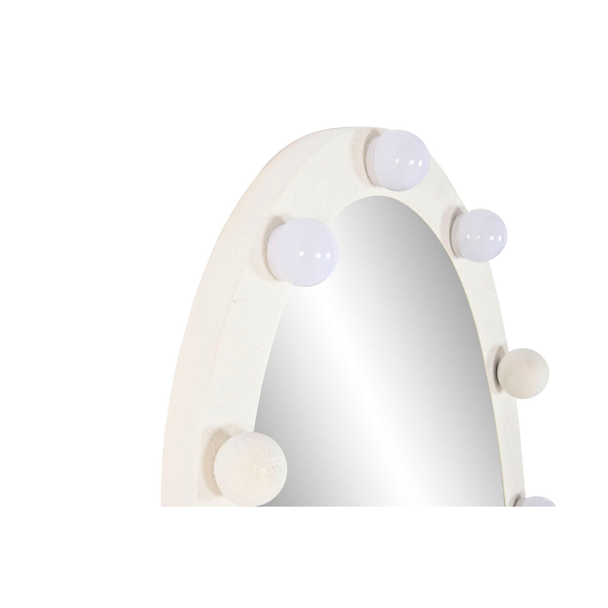 Espejo de pared con luz LED, blanco, diseño moderno — imagen 4