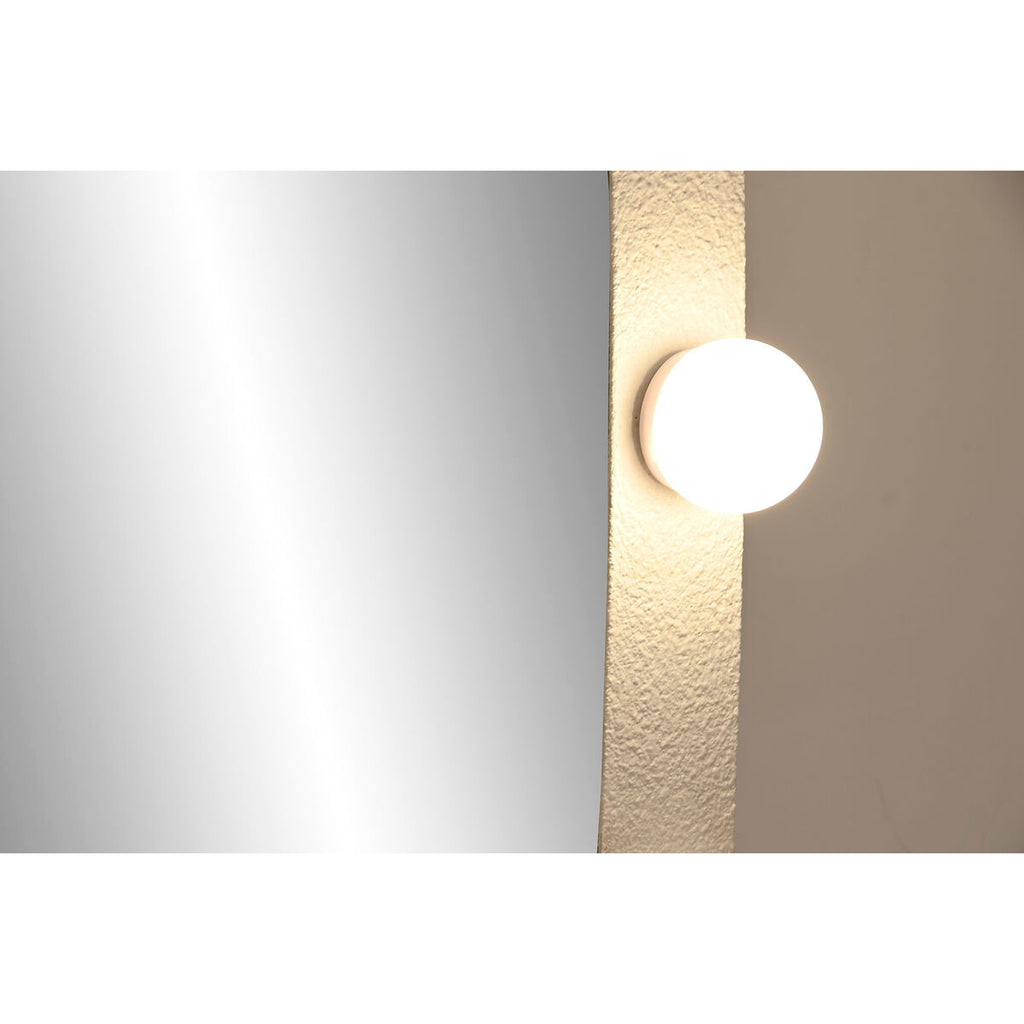 Espejo de pared con luz LED, blanco, diseño moderno — imagen 5