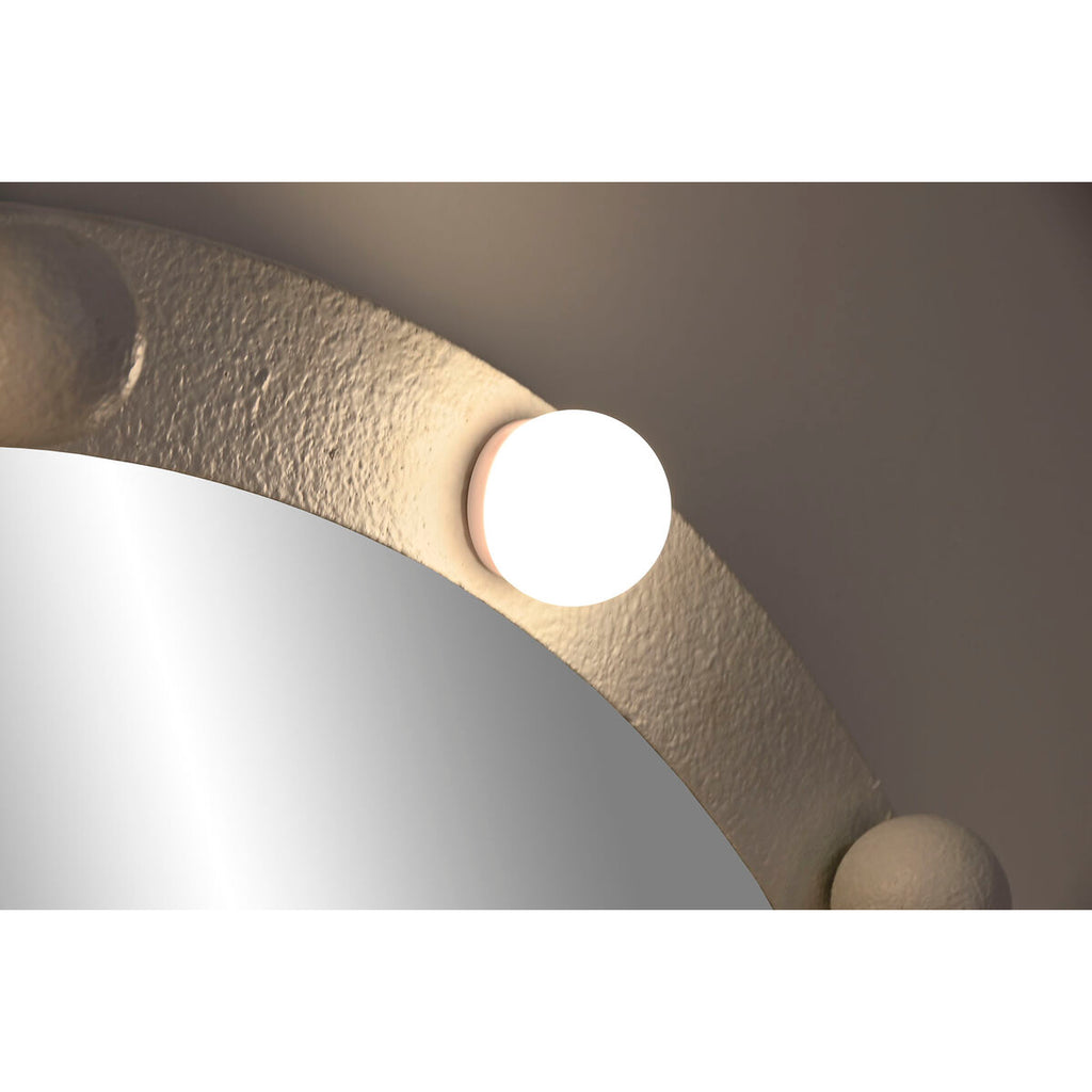 Espejo de pared redondo con luz LED, blanco, 100 cm — imagen 5