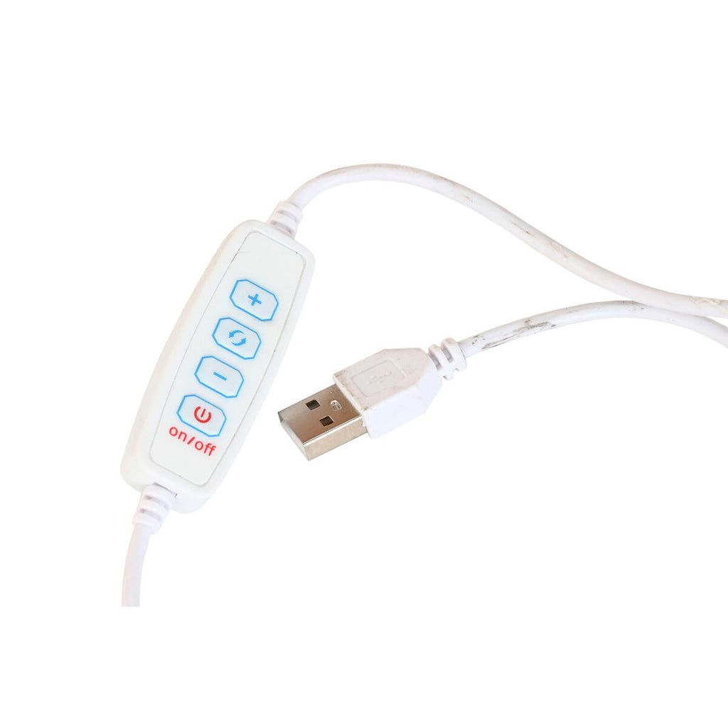 Espejo de pared redondo con luz LED, blanco, 100 cm — imagen 7