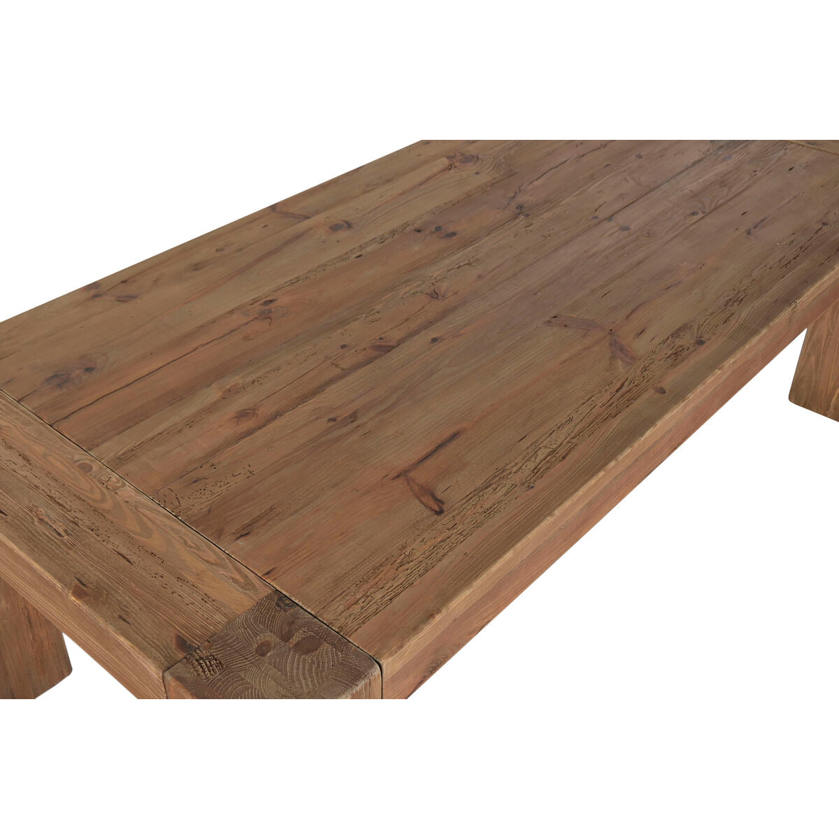Mesa de comedor de pino y madera reciclada, 240 cm de ancho — imagen 3