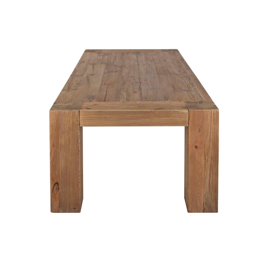 Mesa de comedor de pino y madera reciclada, 240 cm de ancho — imagen 8