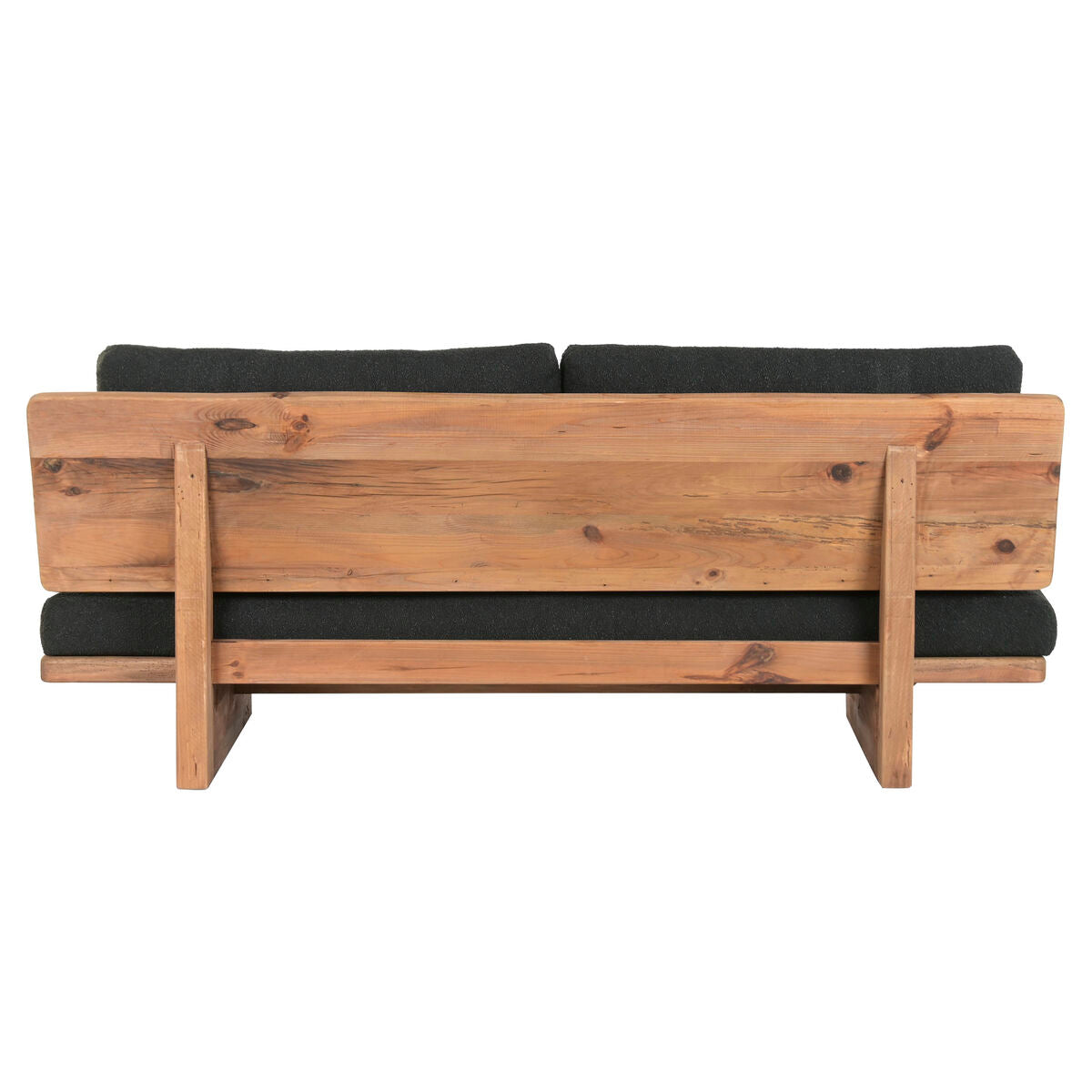 Sofá de pino y madera reciclada con acabado envejecido, 195 cm — imagen 4