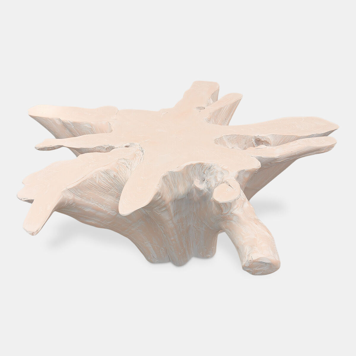 Mesa de centro de aluminio blanco, 90 x 90 x 44 cm — imagen 2