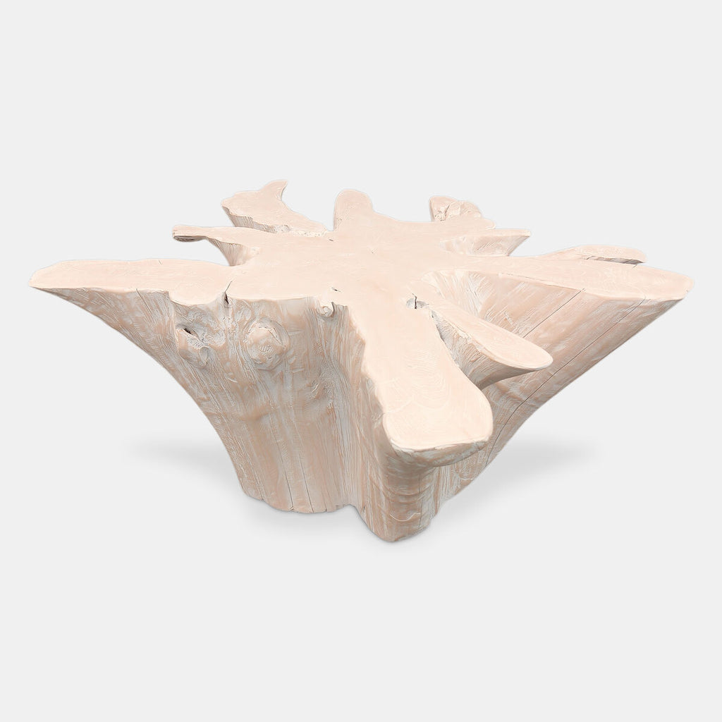 Mesa de centro de aluminio blanco, 90 x 90 x 44 cm — imagen 3
