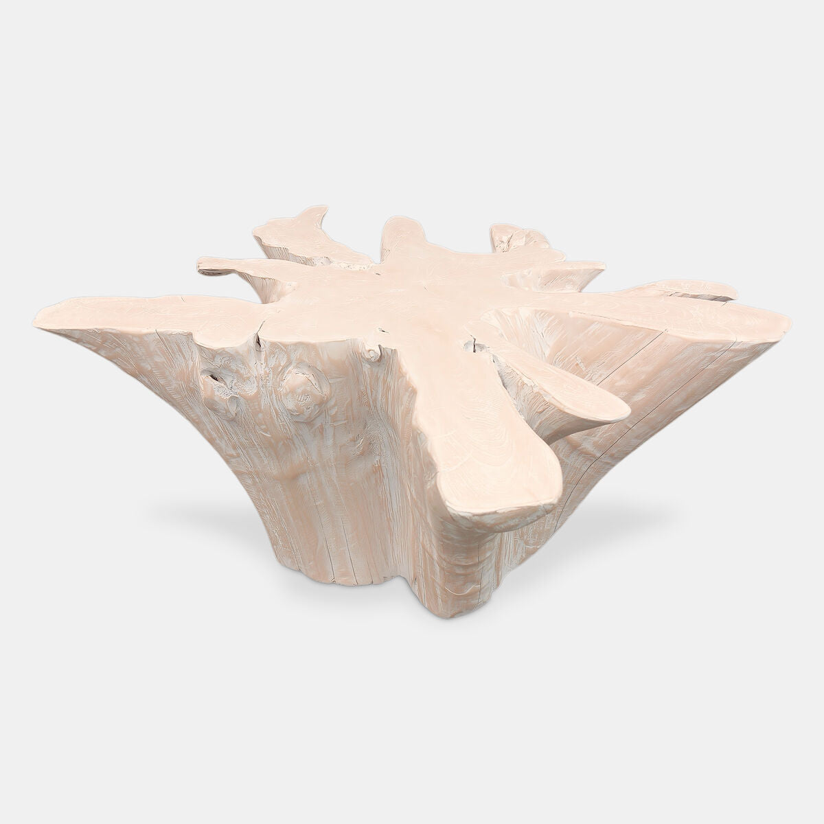 Mesa de centro de aluminio blanco, 90 x 90 x 44 cm — imagen 3